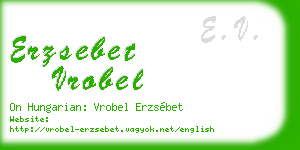erzsebet vrobel business card
